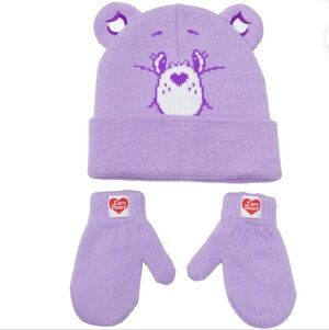 B2G1F- Care Bears Character Toddler Cosplay Beanie and Mitten, 3-Piece Set